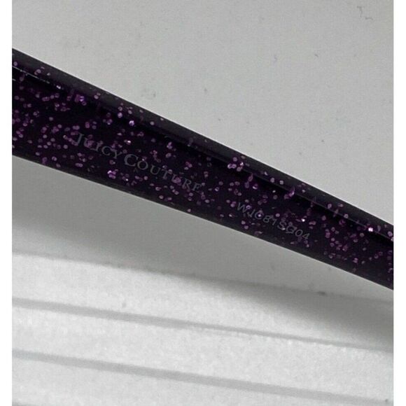 juicy couture New sunglasses black purple sparkle frames Gray Lens WJC81SG04 - Picture 7 of 7